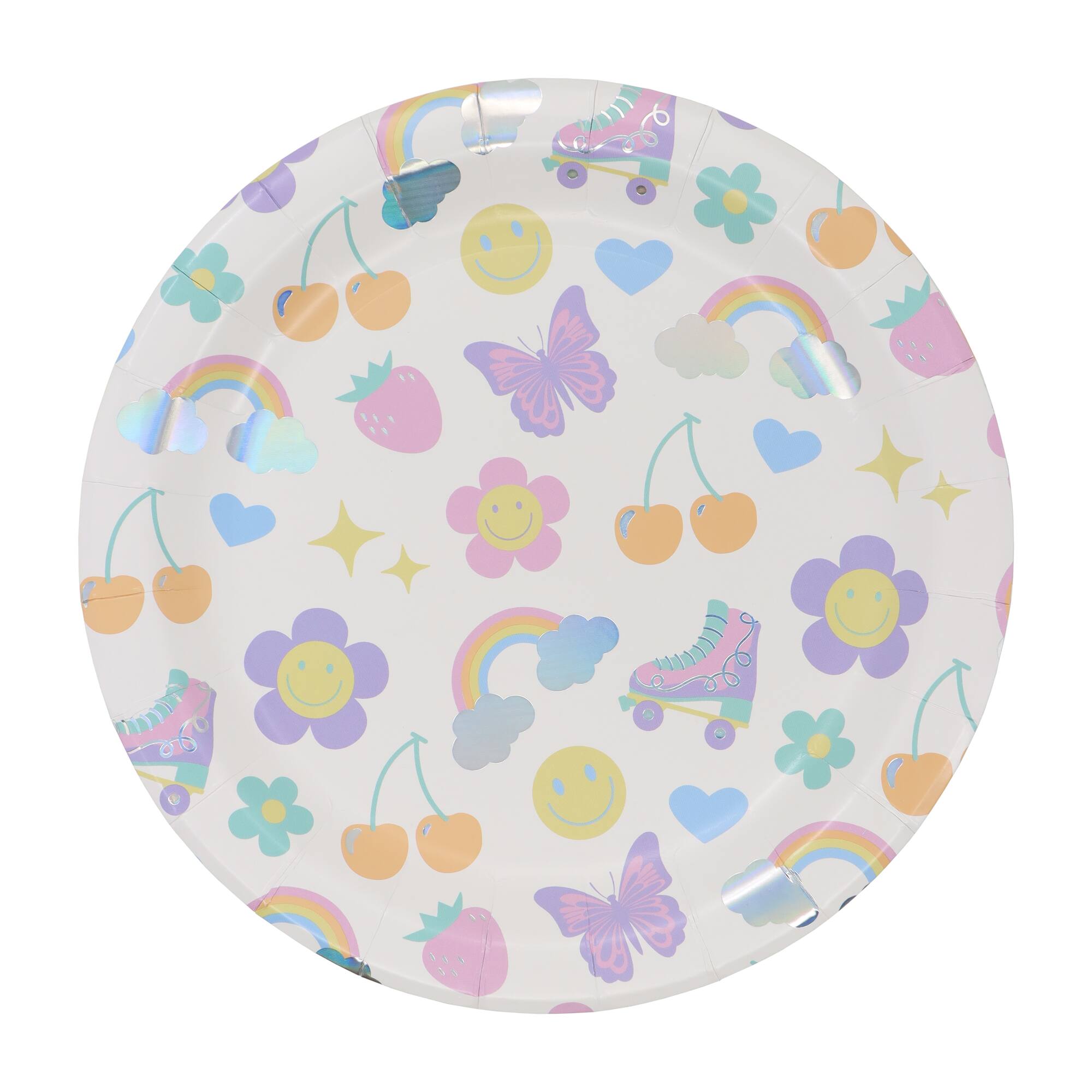 12 Packs: 8 ct. (96 total) 9" Good Vibes Dinner Plates by Celebrate It™